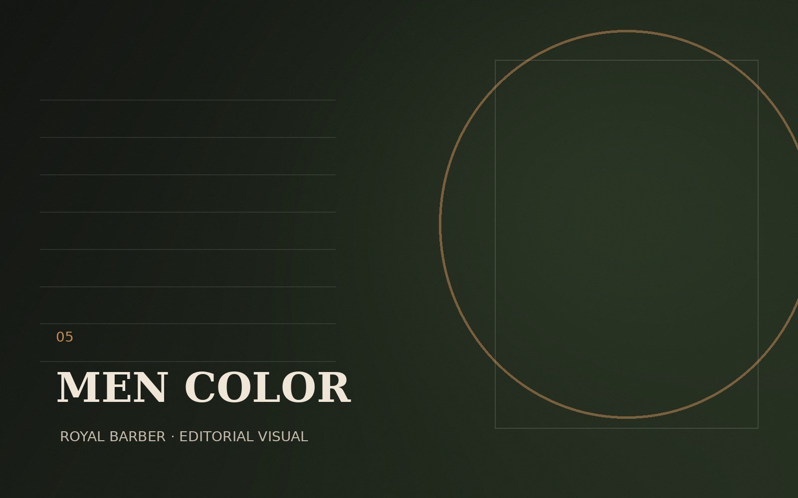 Men’s hair coloring