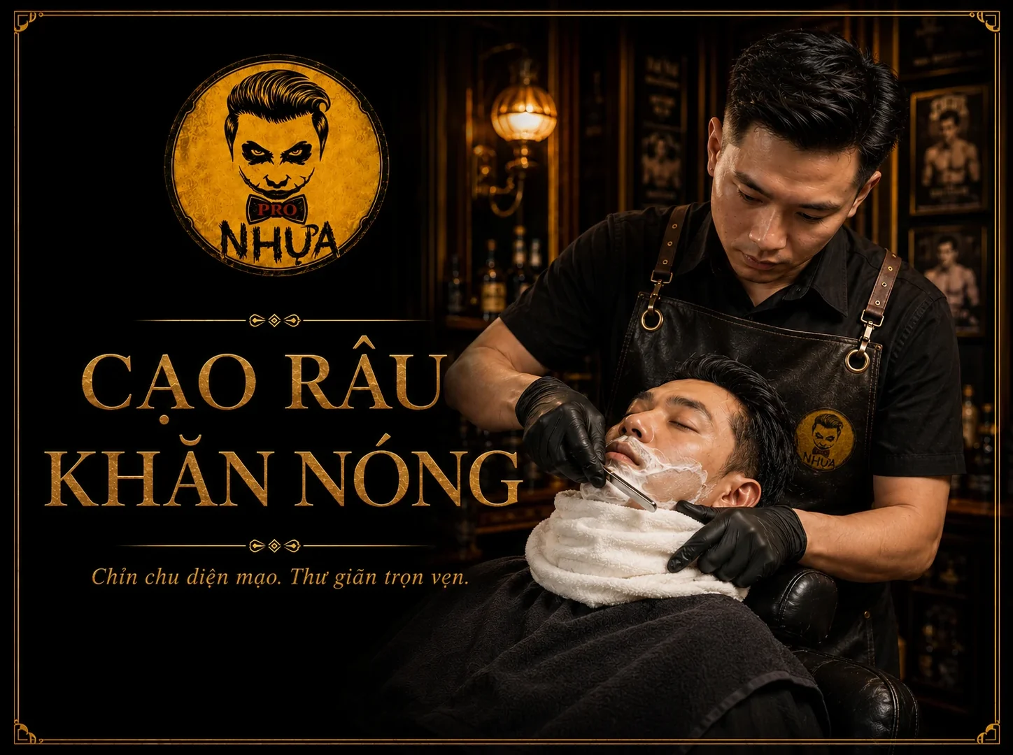 Cạo râu khăn nóng
