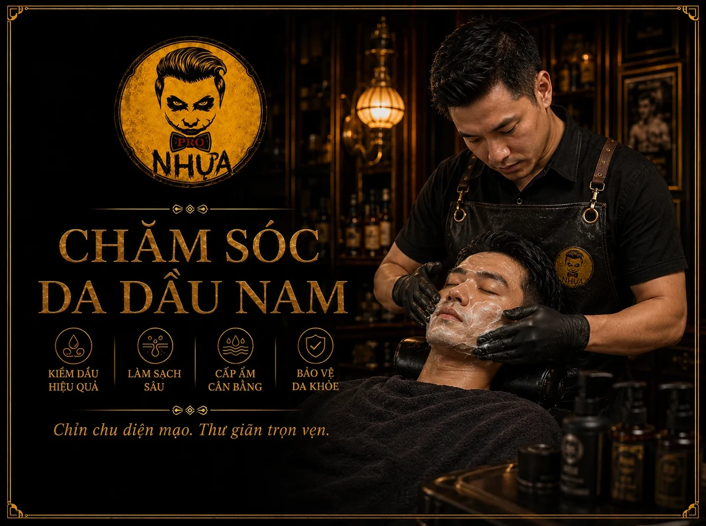 Chăm sóc da dầu nam