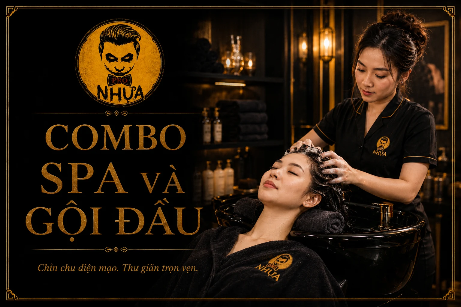 Combo spa và gội đầu