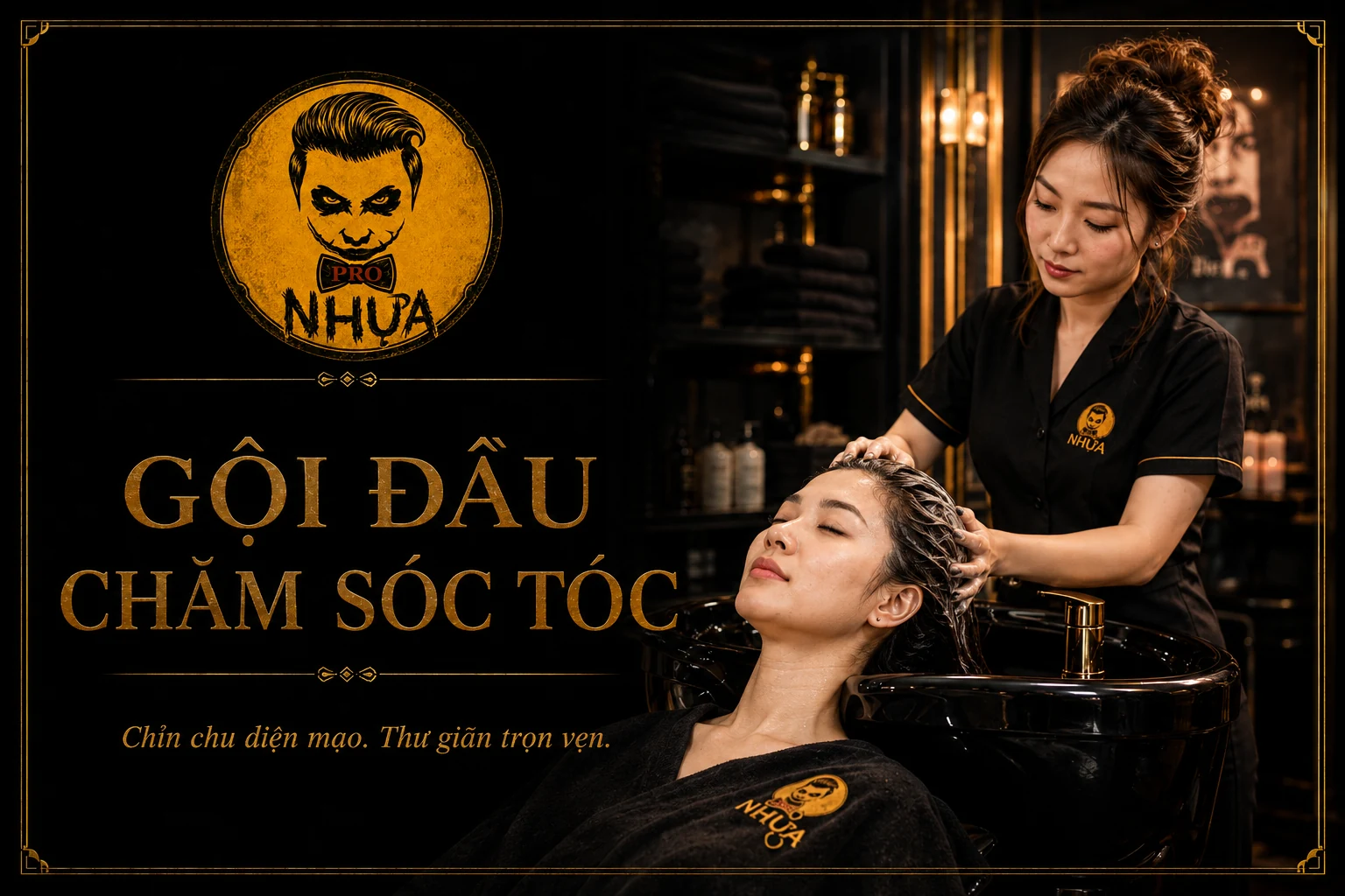Gội đầu chăm sóc tóc