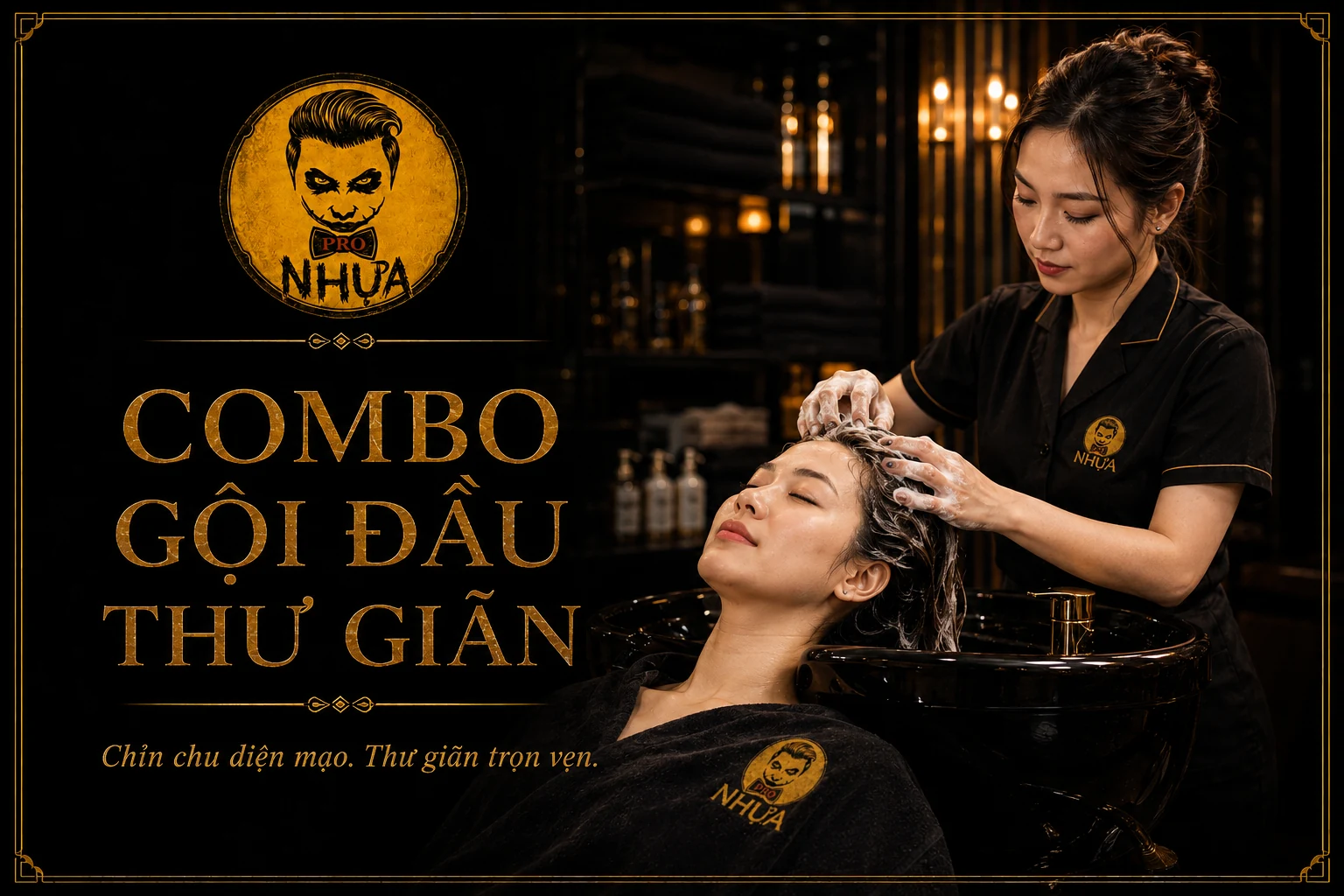 Gội đầu và massage cổ vai gáy
