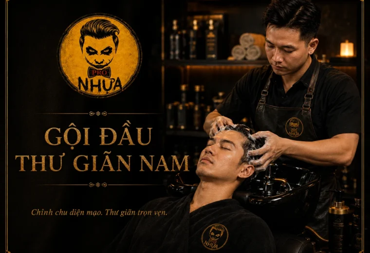 Gội đầu thư giãn nam