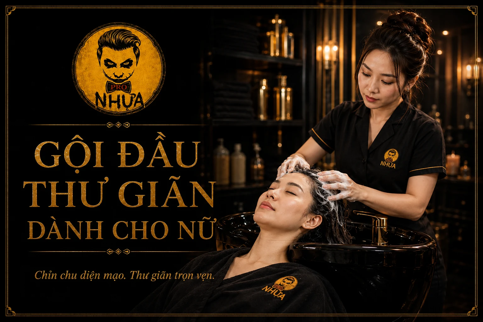 Gội đầu thư giãn dành cho nữ