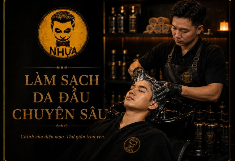 Làm sạch da đầu chuyên sâu