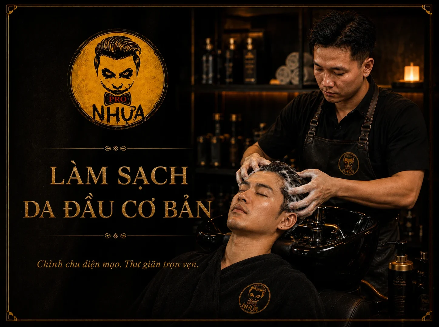 Làm sạch da đầu cơ bản
