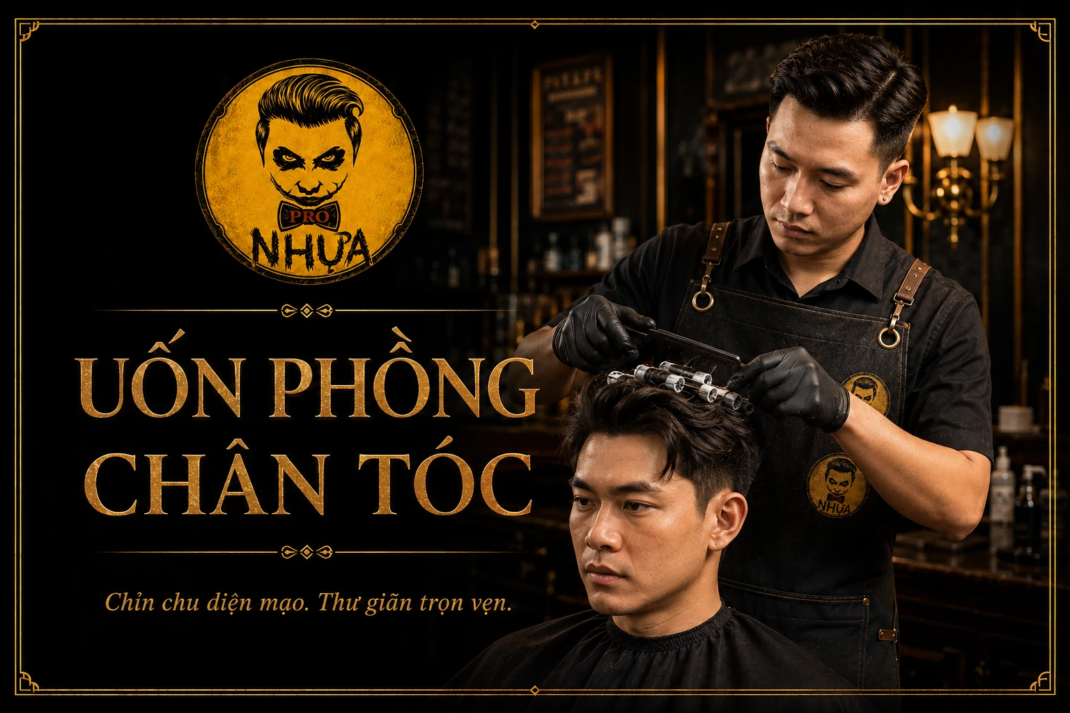Uốn phồng chân tóc